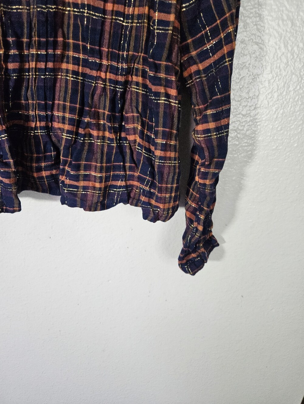 Natural Life Plaid Flannel Size M - Picture 10 of 11